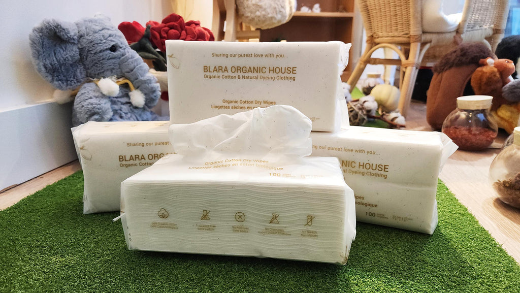 Quality Fragrance Free Organic Cotton Dry Wipes
