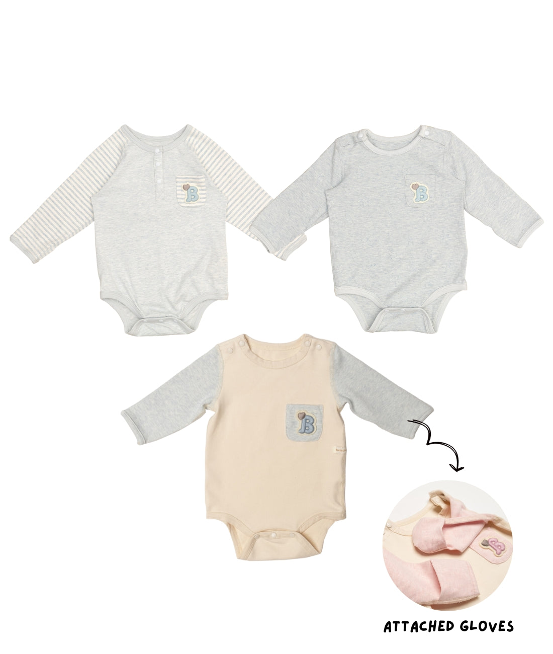 3-Pack Baby's Comfy Bodysuit Bundle – Blara Organic House